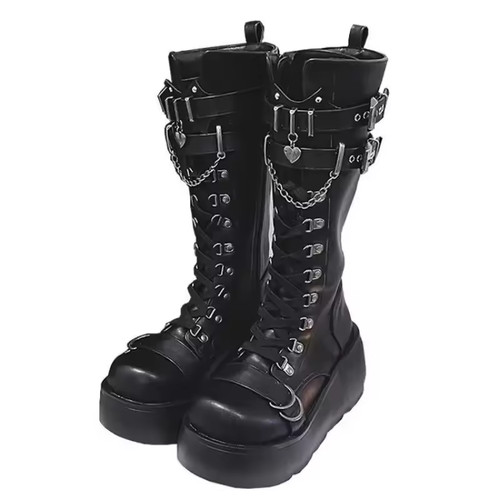Women black gothic - high, heel