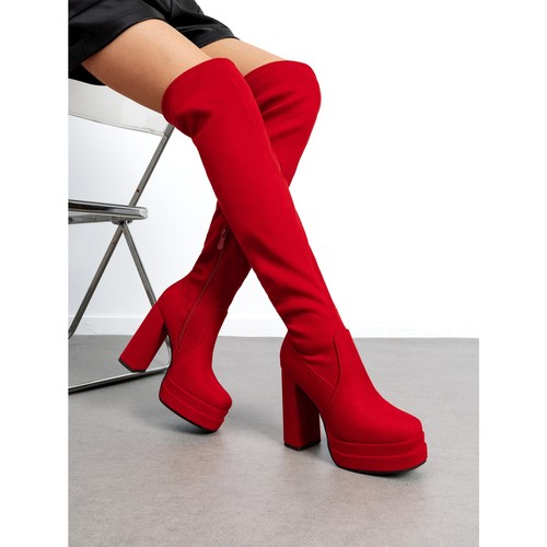 Women platform over the - the, knee